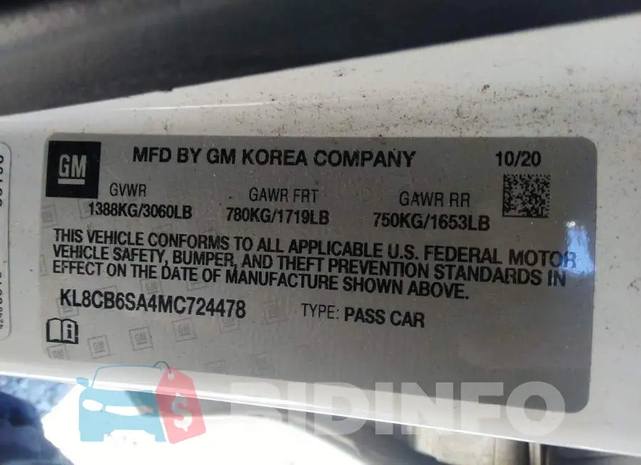 KL8CB6SA4MC724478 Photo# 9