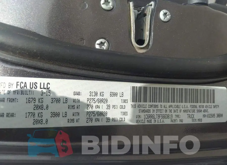 1C6RR6LT9FS663819 Photo# 9