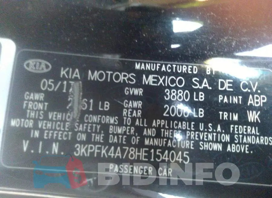 3KPFK4A78HE154045 Photo# 9