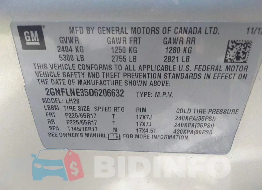 2GNFLNE35D6206632 Photo# 9