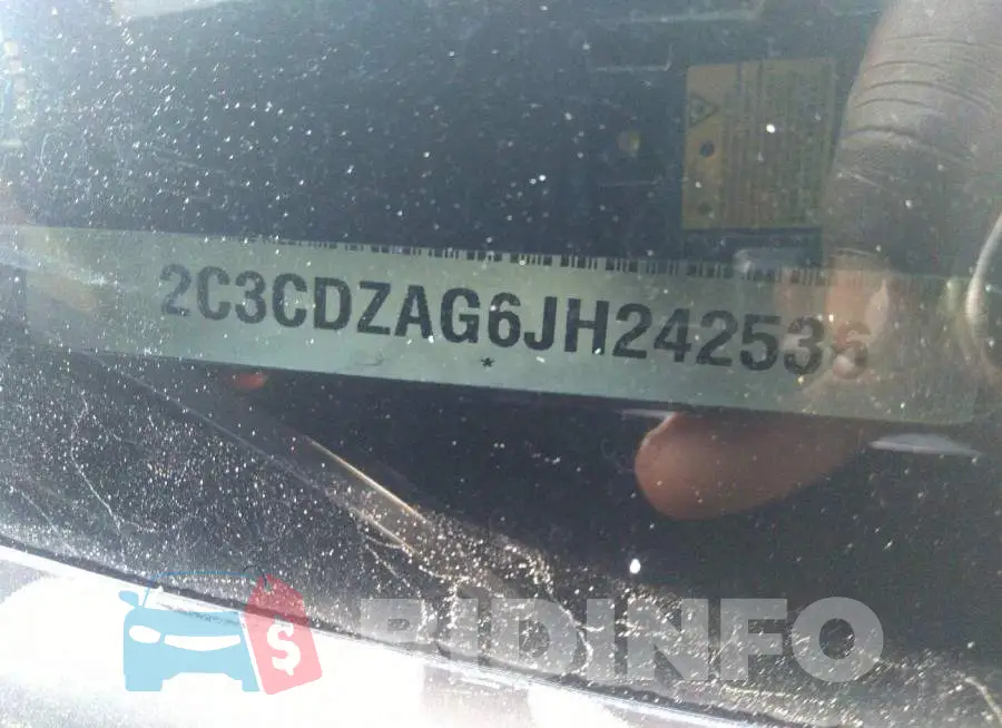 2C3CDZAG6JH242536 Photo# 9