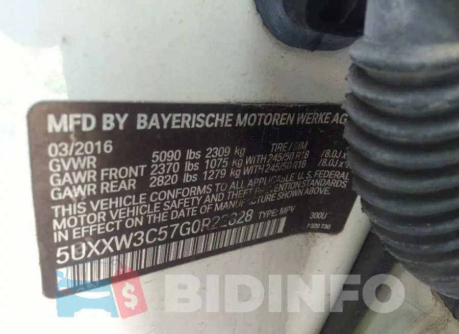 5UXXW3C57G0R22828 Photo# 9