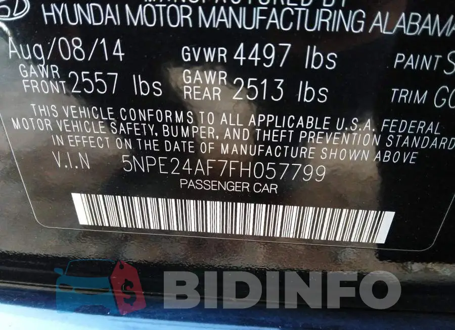 5NPE24AF7FH057799 Photo# 9