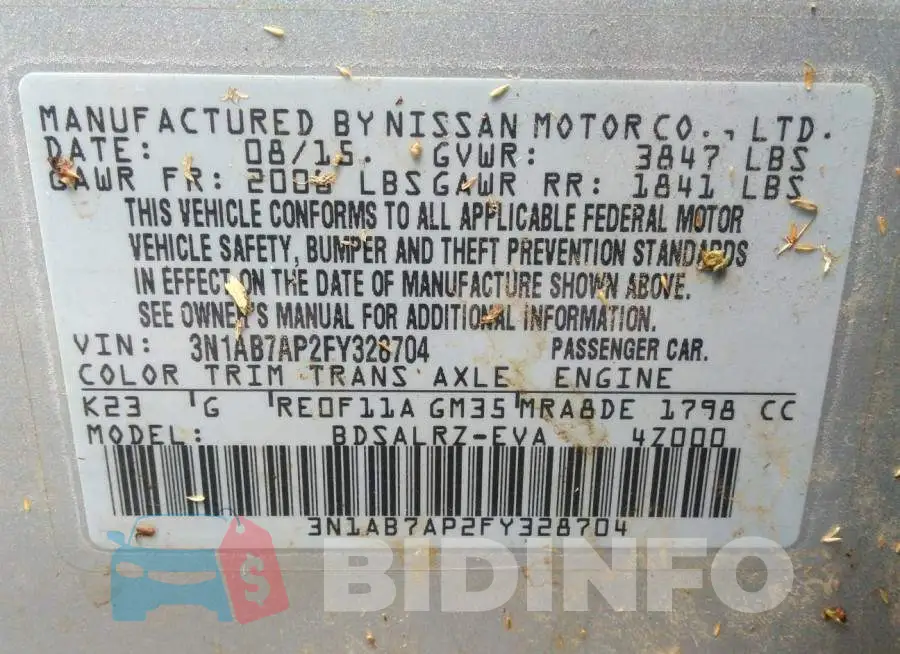 3N1AB7AP2FY328704 Photo# 9