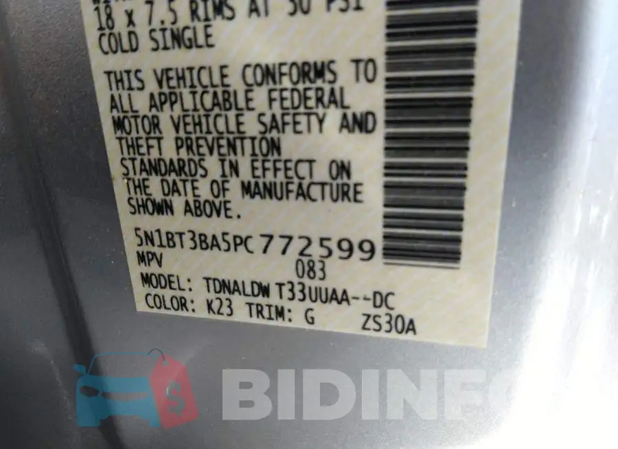 5N1BT3BA5PC772599 Photo# 9