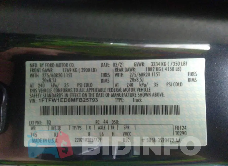1FTFW1ED8MFB25793 Photo# 9