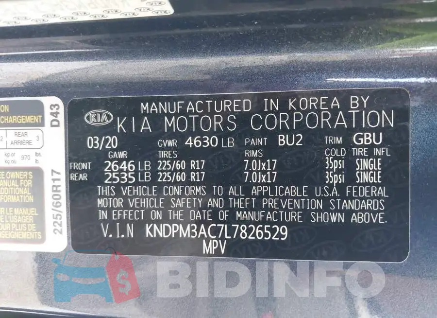 KNDPM3AC7L7826529 Photo# 9
