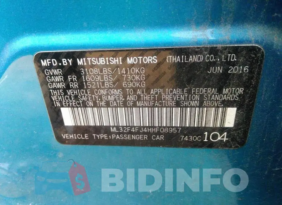 ML32F4FJ4HHF08957 Photo# 9
