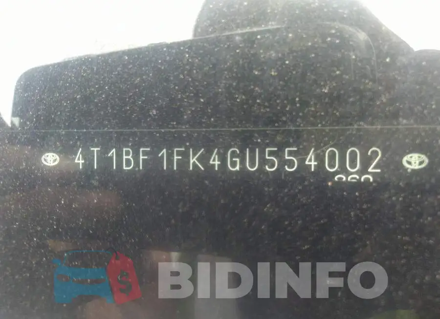4T1BF1FK4GU554002 Photo# 9
