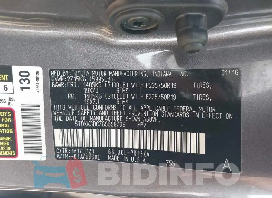 5TDXK3DC7GS698709 Photo# 9