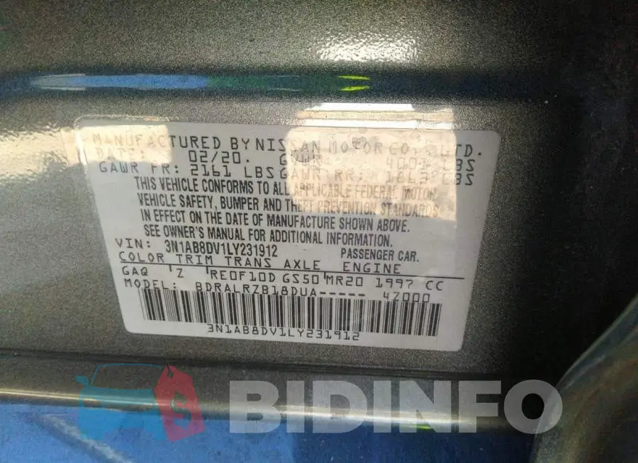 3N1AB8DV1LY231912 Photo# 9