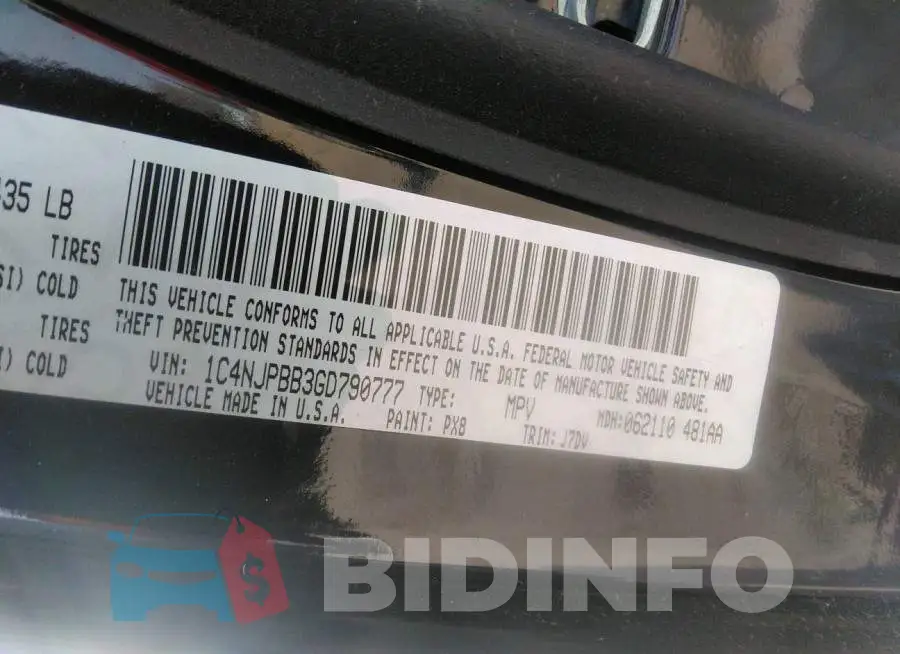 1C4NJPBB3GD790777 Photo# 9