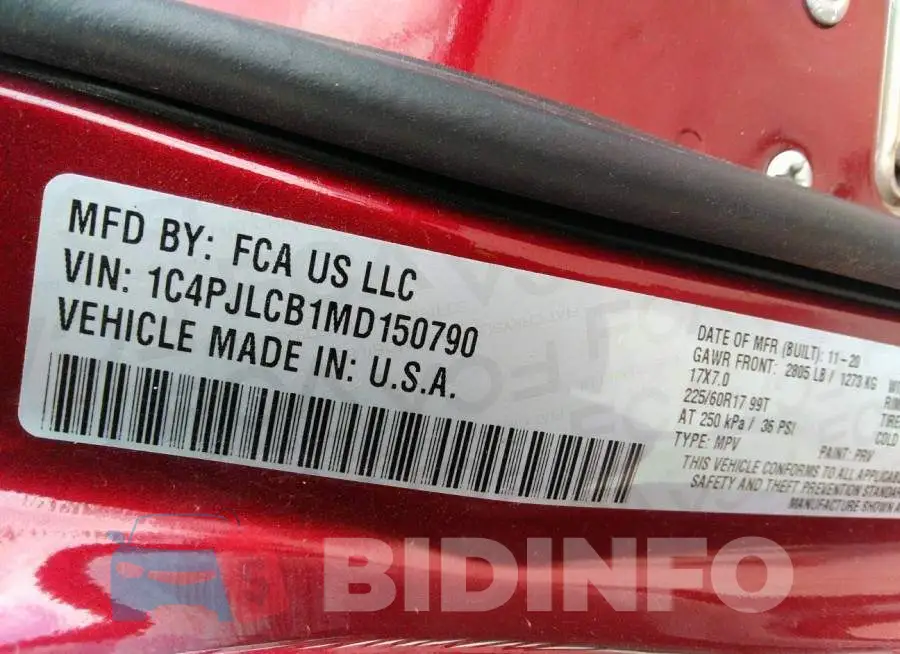 1C4PJLCB1MD150790 Photo# 9