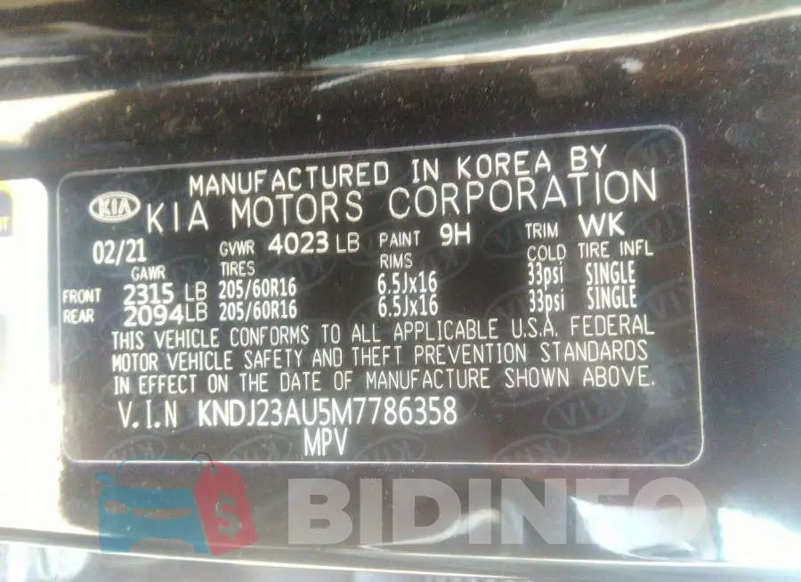 KNDJ23AU5M7786358 Photo# 9