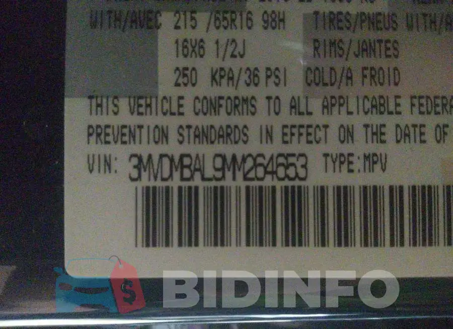 3MVDMBAL9MM264653 Photo# 9