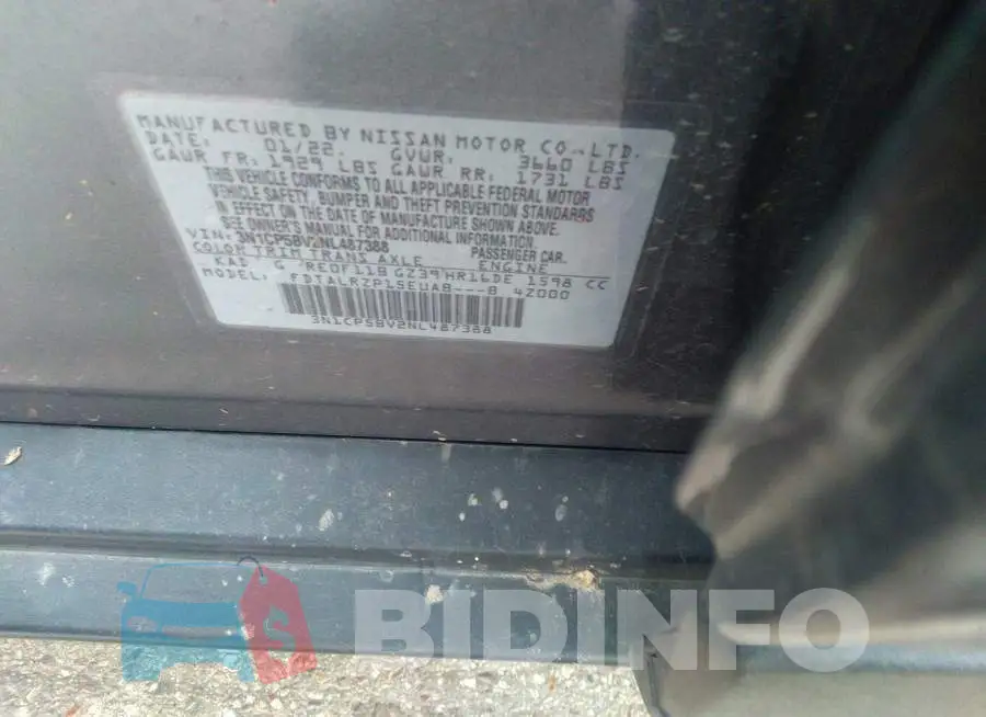 3N1CP5BV2NL487388 Photo# 9
