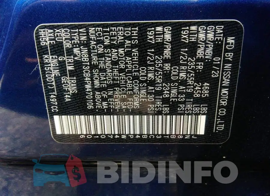 JN8BT3CB4PW470106 Photo# 9