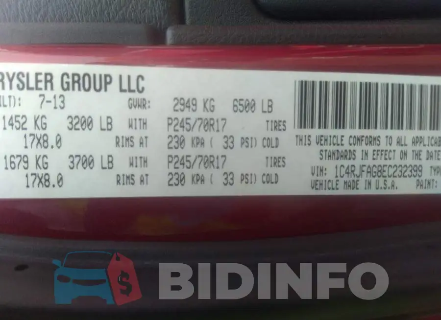 1C4RJFAG8EC232399 Photo# 9