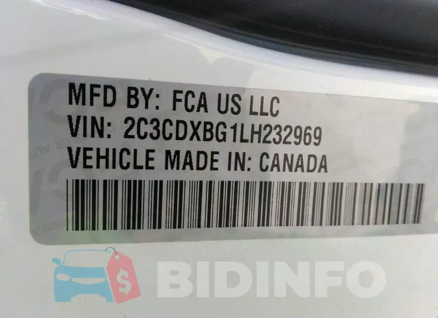 2C3CDXBG1LH232969 Photo# 9