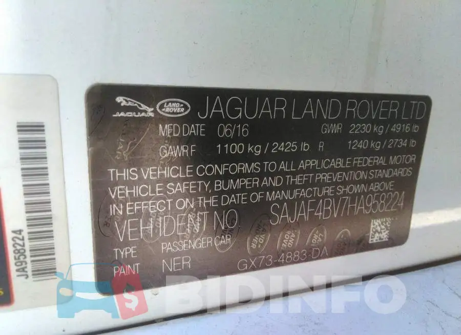 SAJAF4BV7HA958224 Photo# 9