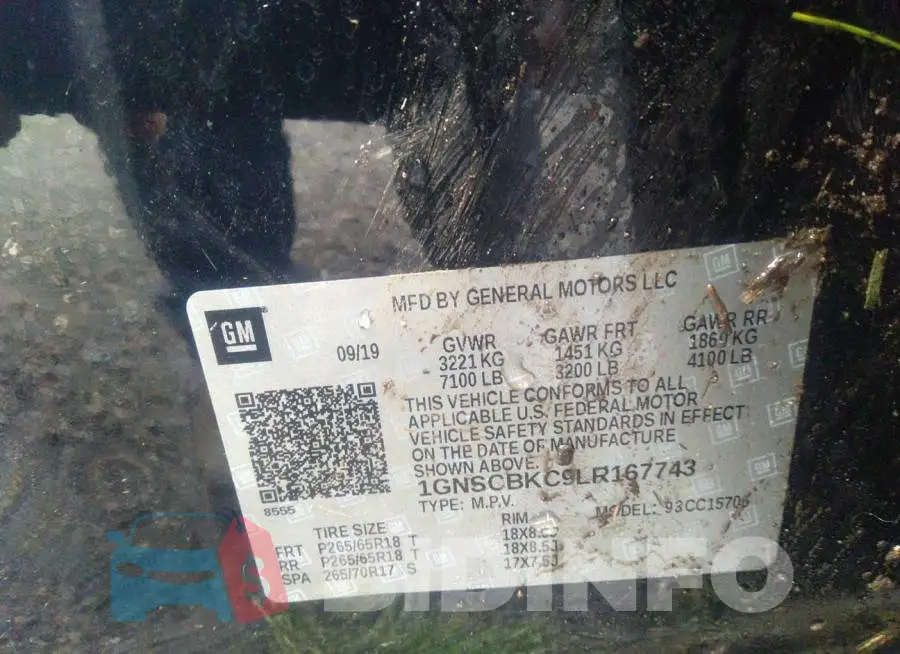 1GNSCBKC9LR167743 Photo# 9