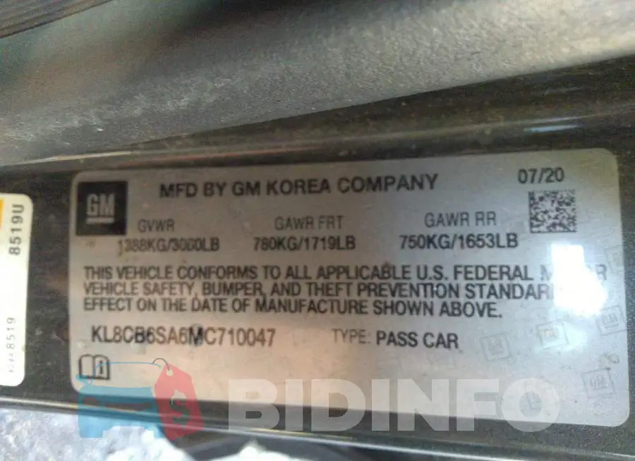 KL8CB6SA6MC710047 Photo# 9