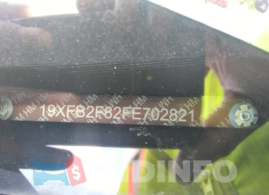 19XFB2F82FE702821 Photo# 9