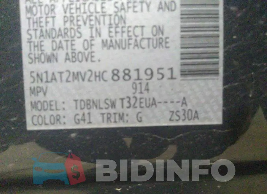 5N1AT2MV2HC881951 Photo# 9