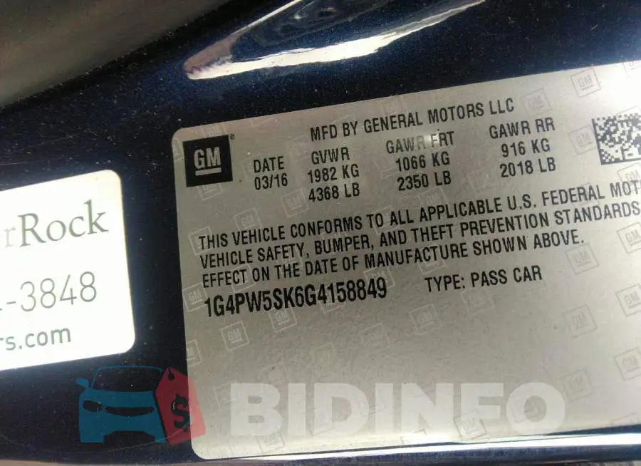 1G4PW5SK6G4158849 Photo# 9