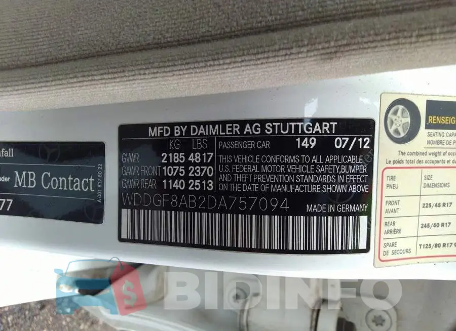 WDDGF8AB2DA757094 Photo# 9