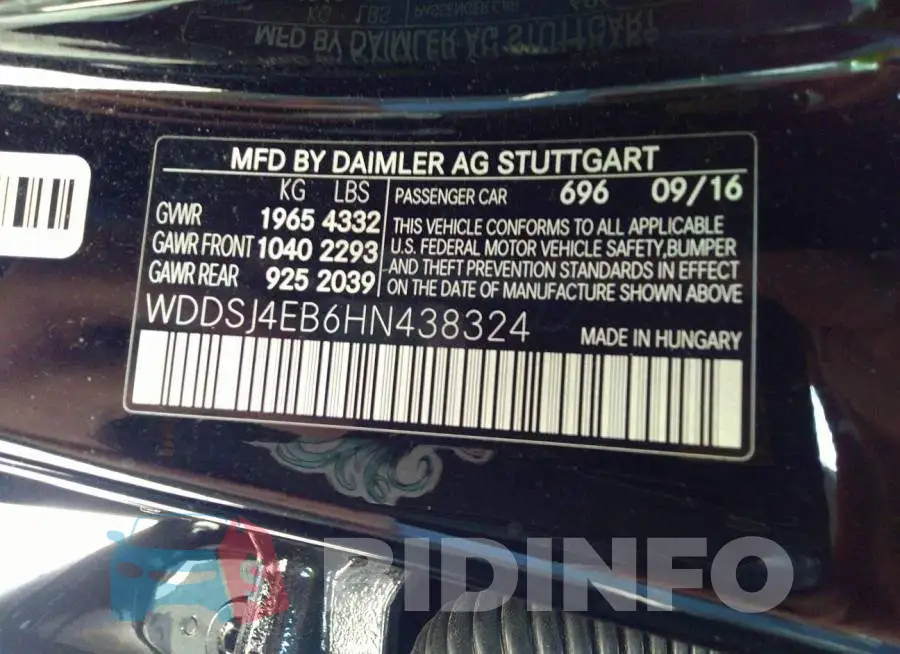 WDDSJ4EB6HN438324 Photo# 9