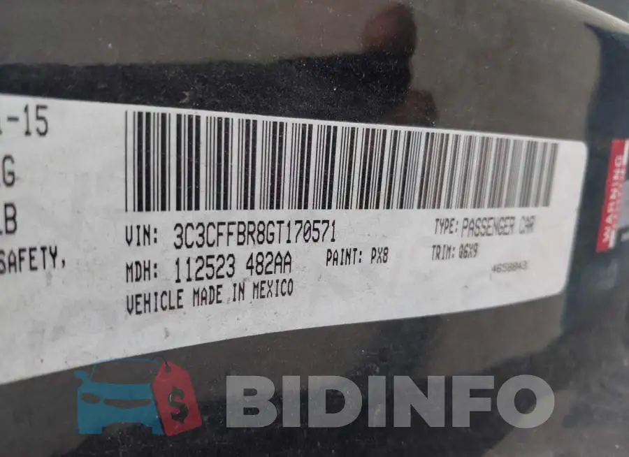 3C3CFFBR8GT170571 Photo# 9
