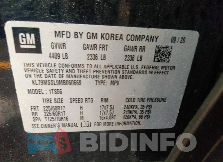 KL79MSSL9MB060669 Photo# 9