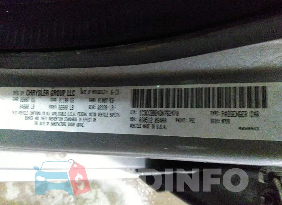 1C3CCBBB4DN762470 Photo# 9