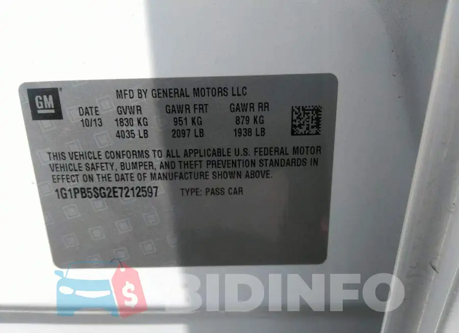 1G1PB5SG2E7212597 Photo# 9