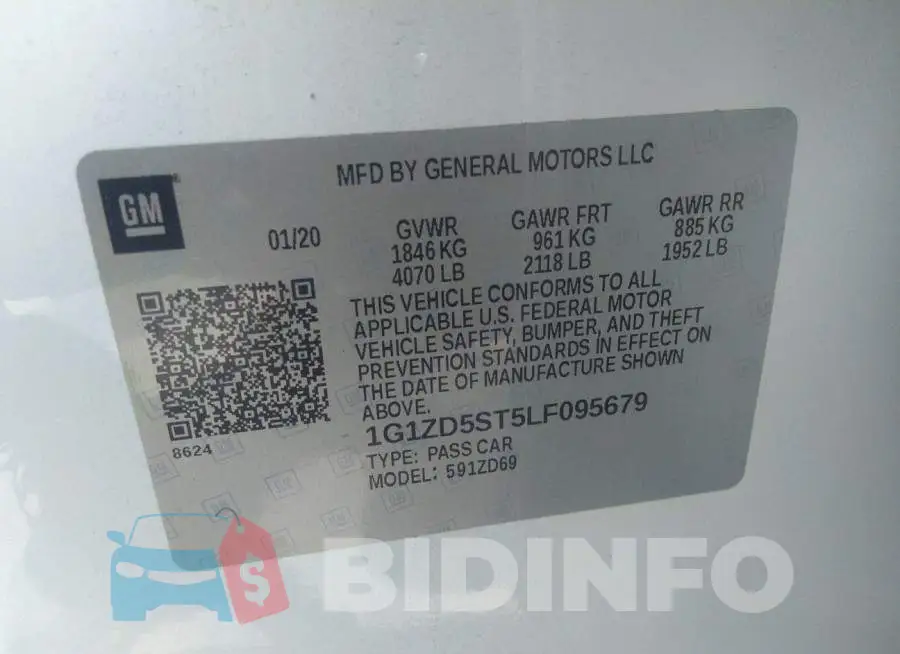 1G1ZD5ST5LF095679 Photo# 9