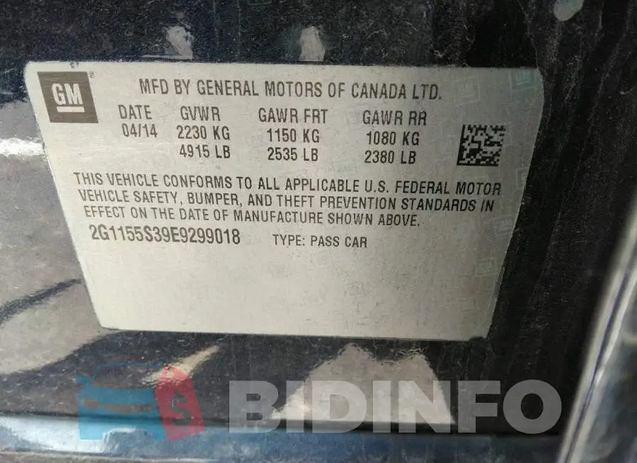 2G1155S39E9299018 Photo# 9