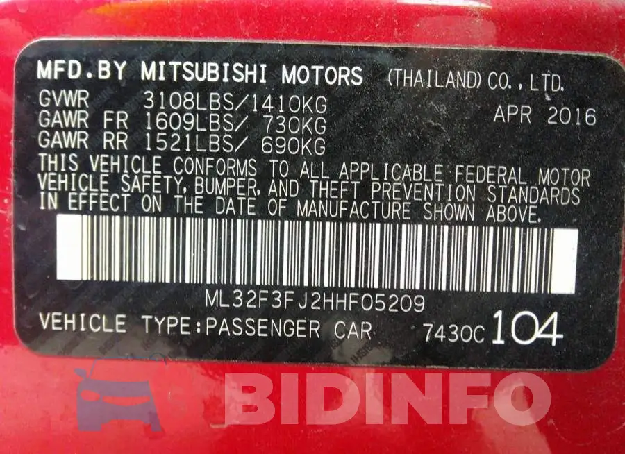 ML32F3FJ2HHF05209 Photo# 9