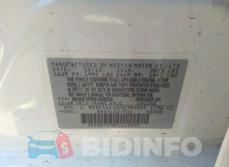 3N1AB7AP8FL658232 Photo# 9