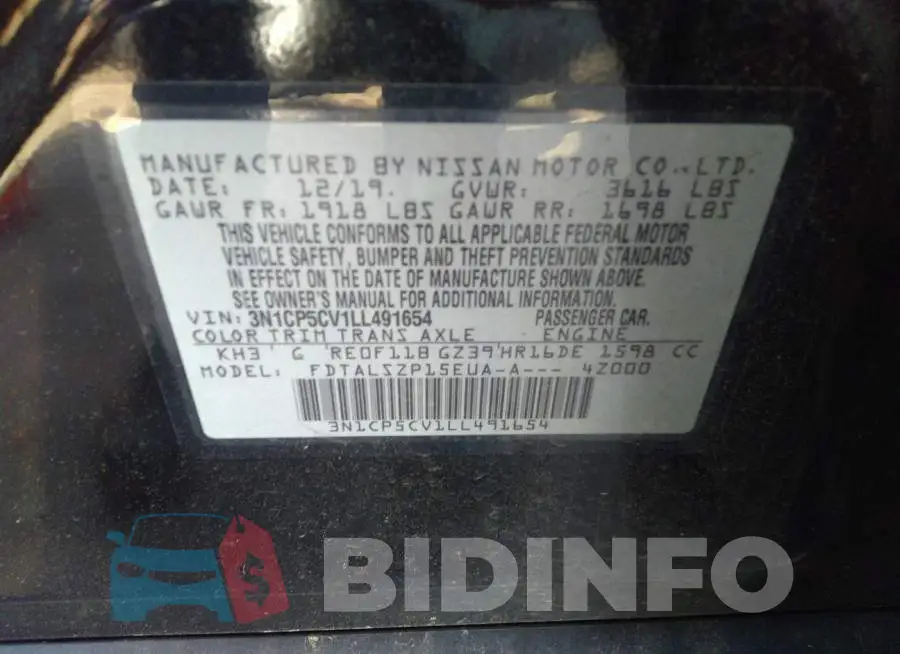3N1CP5CV1LL491654 Photo# 9