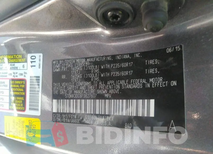 5TDKK3DC6FS627607 Photo# 9