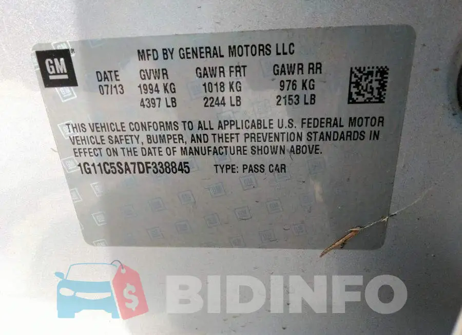1G11C5SA7DF338845 Photo# 9