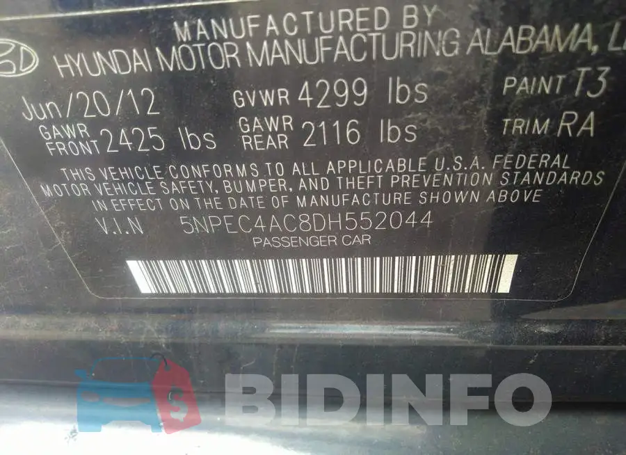5NPEC4AC8DH552044 Photo# 9