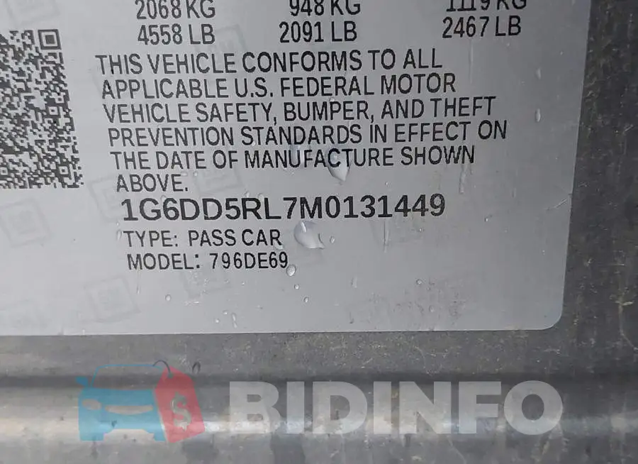 1G6DD5RL7M0131449 Photo# 9
