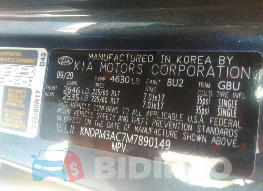 KNDPM3AC7M7890149 Photo# 9