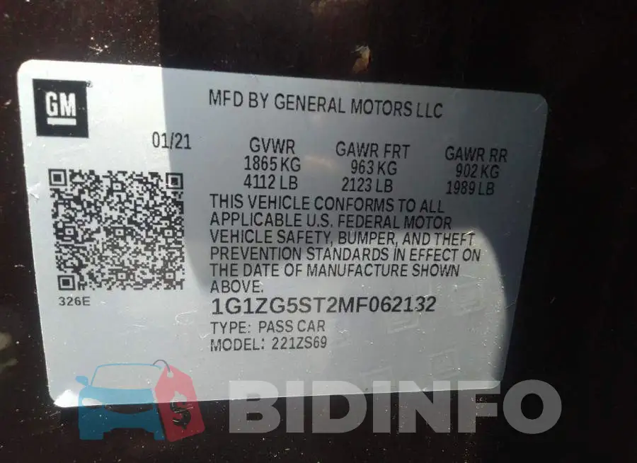 1G1ZG5ST2MF062132 Photo# 9