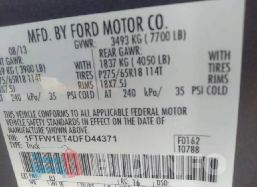 1FTFW1ET4DFD44371 Photo# 9
