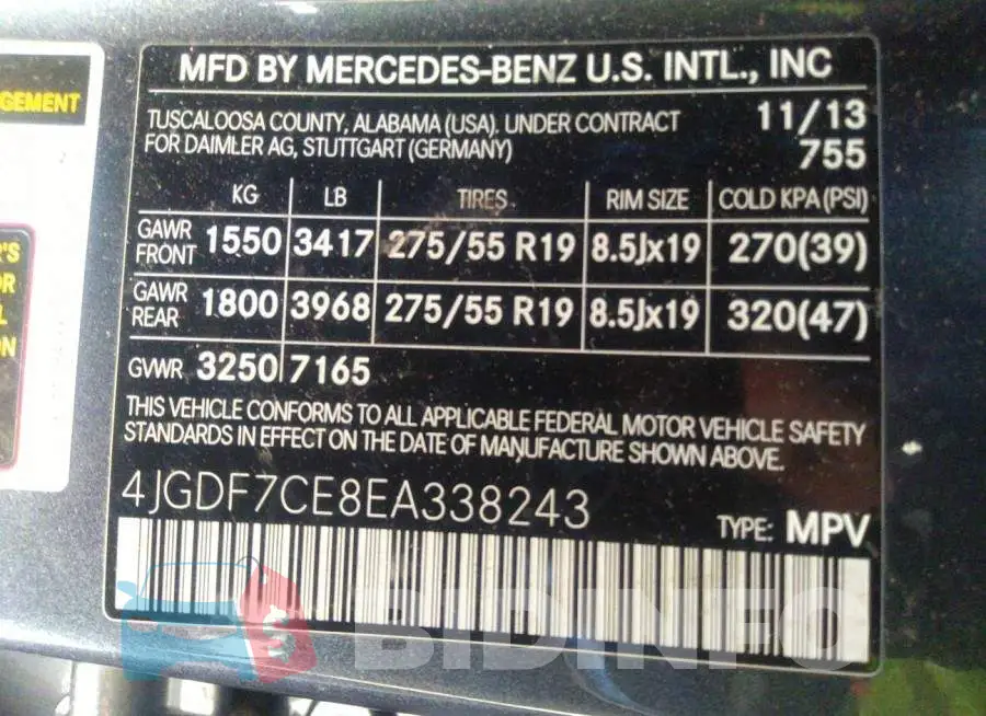 4JGDF7CE8EA338243 Photo# 9