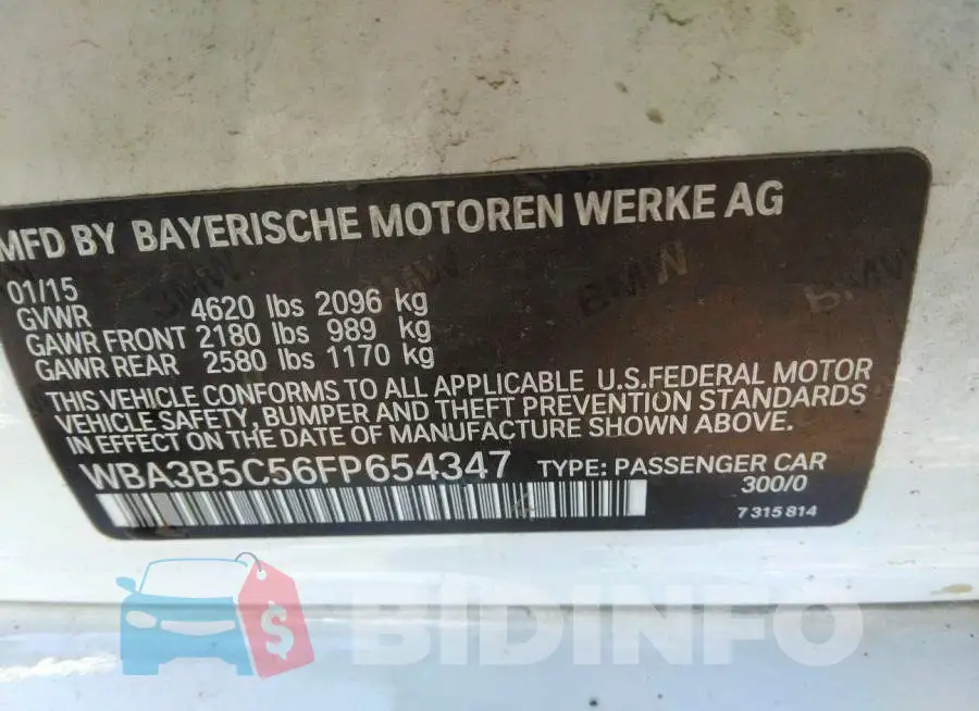 WBA3B5C56FP654347 Photo# 9
