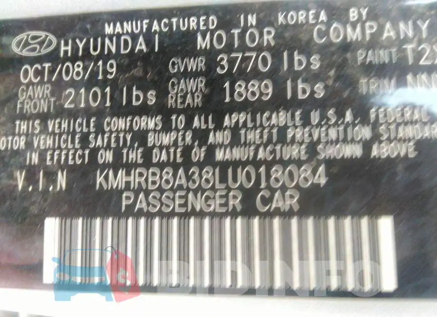 KMHRB8A38LU018084 Photo# 9